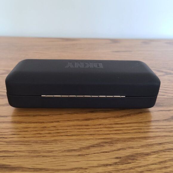 DKNY Black Hard Shell Hinged Glasses Case Replacement Eye Glasses Readers Case - Picture 4 of 11